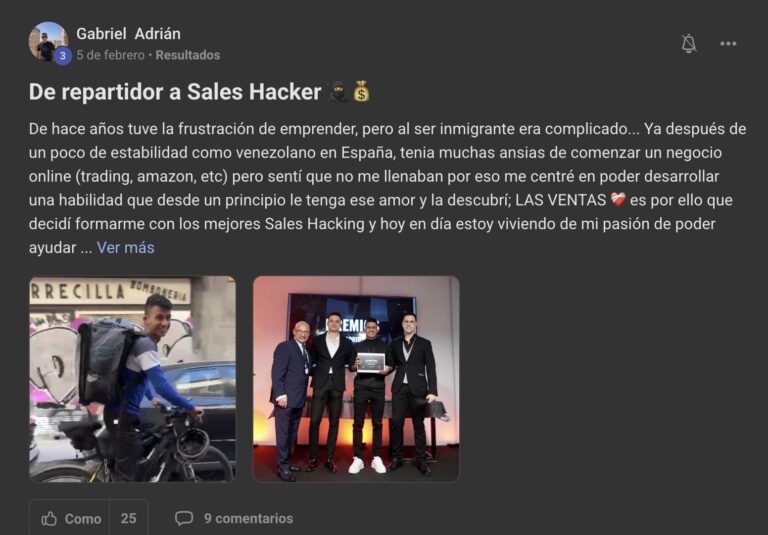 testimonio sales hacking
